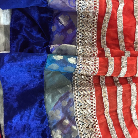 Salwar- Indian Punjabi orange party suit - Picture 2 of 4